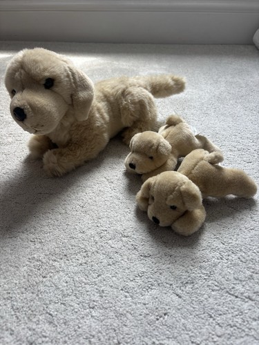 Vintage plush labrador - labrador, dog