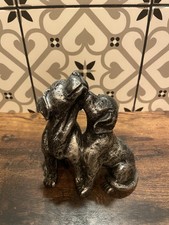 Silver Effect Labrador Figures